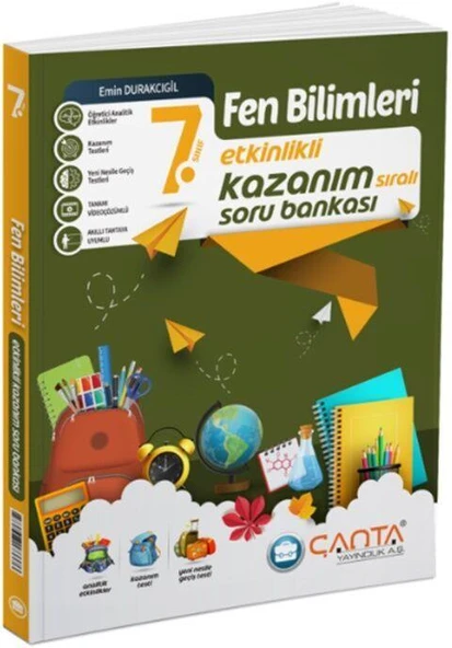 Çanta 7. Sınıf Fen Bilimleri Etkinlikli Kazanım Soru Bankası