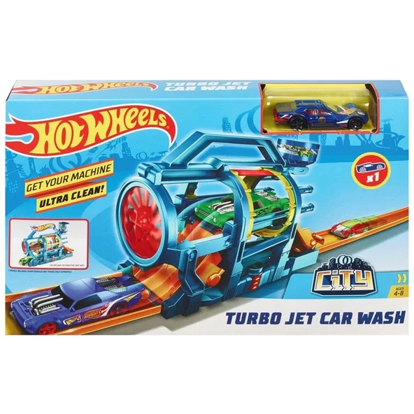 Hot Wheels Turbo Jet Oto Yıkama Oyun Seti FJN35