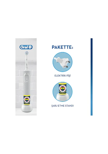 Oral-B D100 Şarj Edilebilir Diş Fırçası Fenerbahçe Taraftar Paketi - 2
