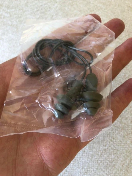 Kordon İpli Çam Tipi Silikon Kulak Tıkacı 10 Adet - Resim 4