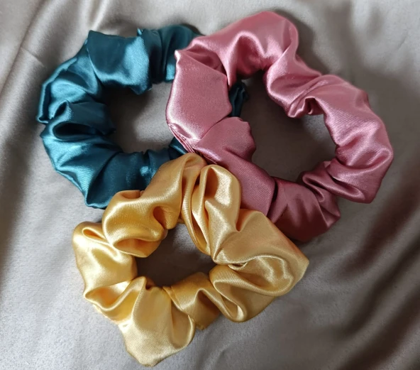 aten Lastik Toka Hand Made Renkli 3'lü Toka Seti mavi-pudra-gold