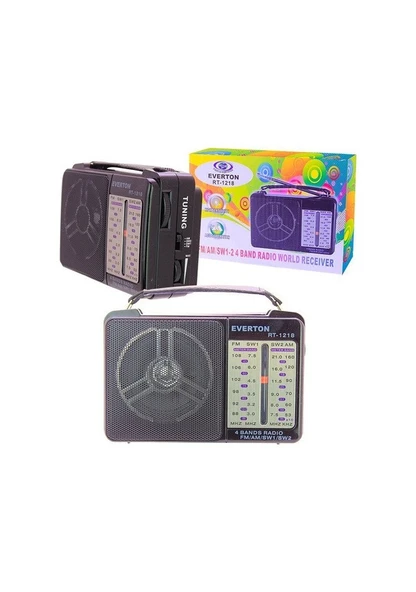 Everton RT-1218 FM-AM-SW Dünya Portatif Radyo