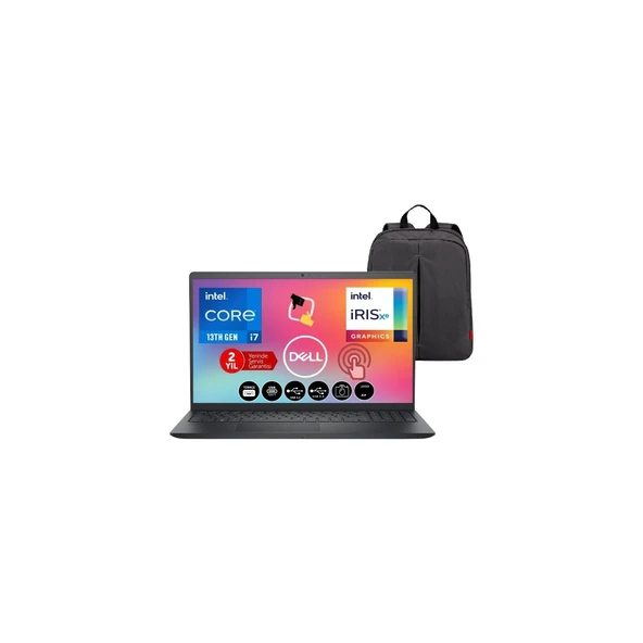Inspiron 3530 Intel Core İ7-1355U 16GB 1tb SSD Fhd 15.6" Dokunmatik Windows 11 Pro Taşınabilir Bilgisayar+Snertech Çanta