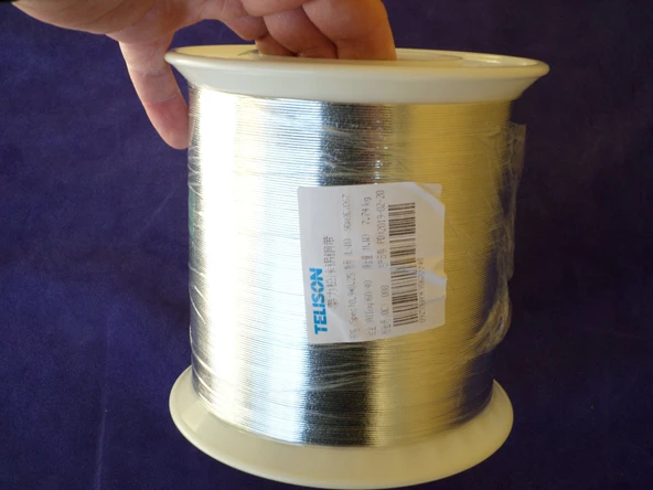 Solar Güneş Paneli Hücresi Birleştirme Teli 0,9x0,25mm (10 Metre) - Resim 5