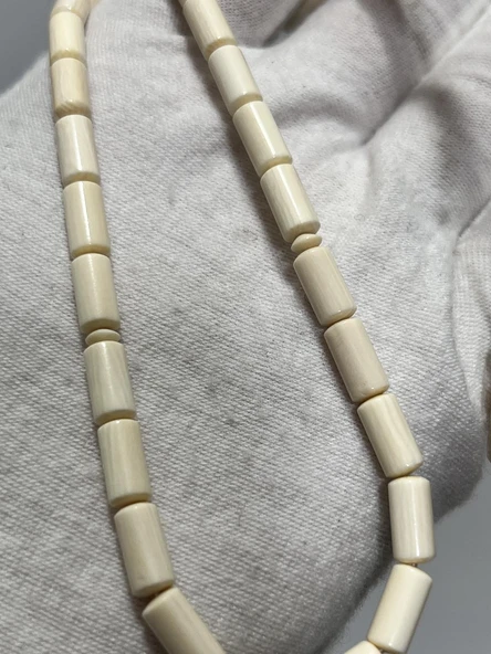 Kesme Fildişi Tesbih 9,97 Gram - Koleksiyonluk Fil Dişi Tespih - Resim 2