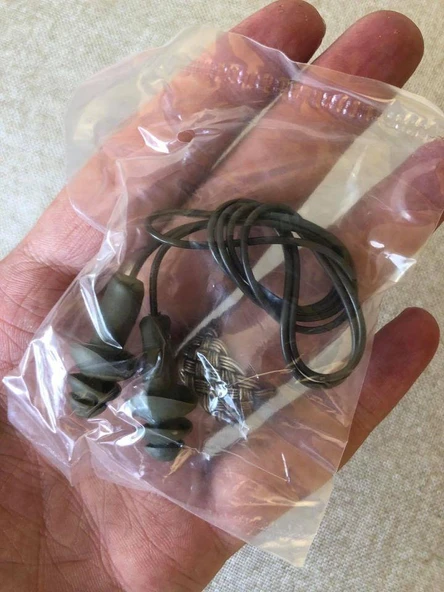 Kordon İpli Çam Tipi Silikon Kulak Tıkacı 10 Adet - Resim 3