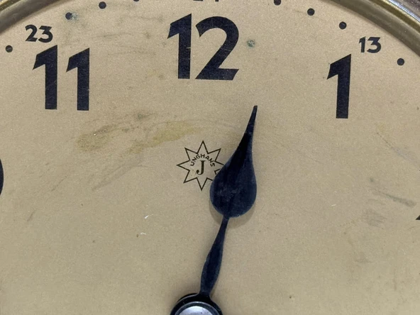 Junghans W203 Antika Mekanik Şömine Saati W001 - Resim 6