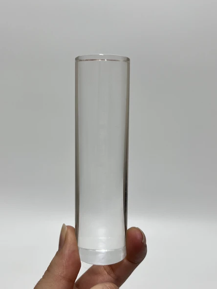 Dekoratif Silindir Kristal Cam 110x30mm ürün görseli