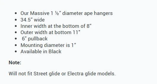 Harley Davidson Rise Ape Gidon M-HB-3004BK - Resim 3