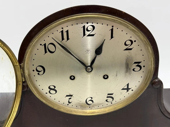 Junghans A42 Antika Mekanik Şömine Saati W002 - Resim 5