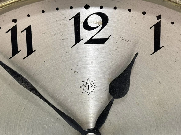 Junghans A42 Antika Mekanik Şömine Saati W002 - Resim 6