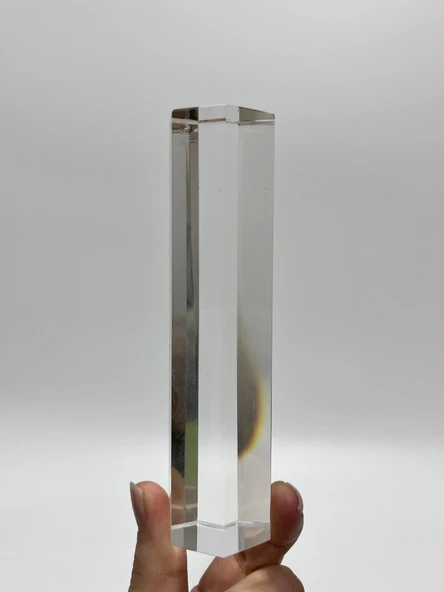 Dekoratif Altıgen Kristal Cam 130mm ürün görseli