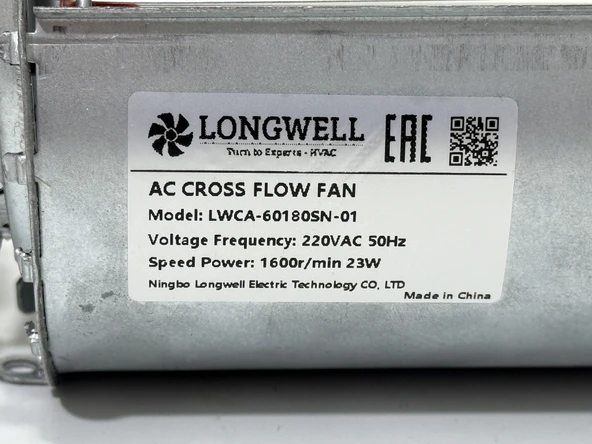 Longwell Çapraz Akışlı Tanjansiyel Fan 18cm LWCA-60180SN-01 - Resim 4