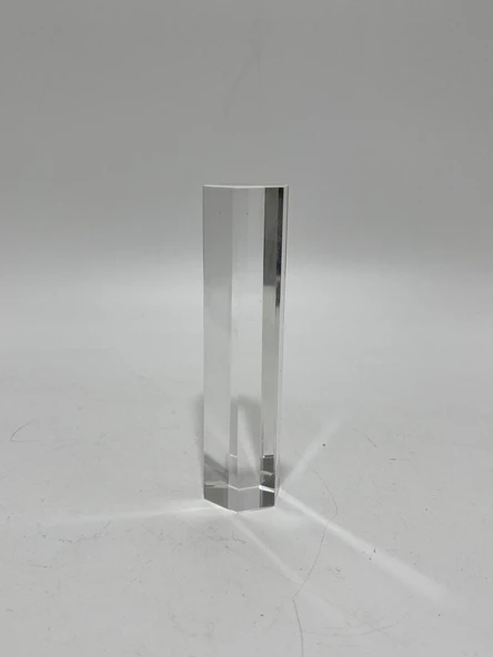 Dekoratif Altıgen Kristal Cam 130mm - Resim 2