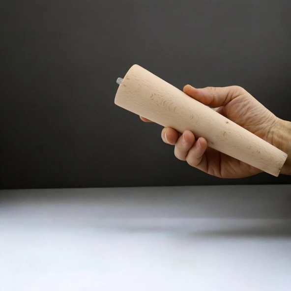 Ahşap 21 cm Ahşap Ayak Bağlantı Aparatlı Mobilya Koltuk Kanepe Sehpa Masa Ayağı Ayakları M8 Civatalı - Resim 8