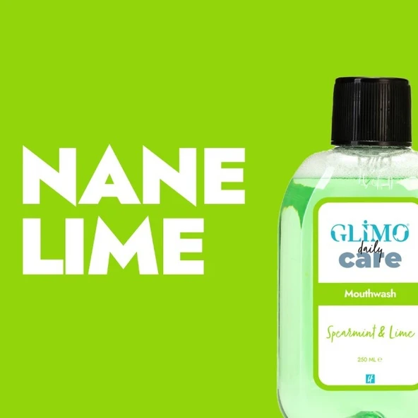 Glimo Daily Care Ağız Bakım Suyu Bahçenanesi Misket Limonu Nanesi 250 ml - 2