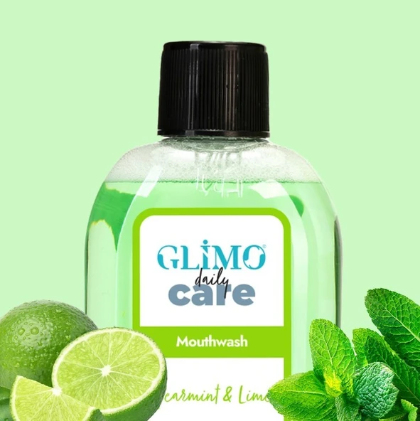 Glimo Daily Care Ağız Bakım Suyu Bahçenanesi Misket Limonu Nanesi 250 ml - 3