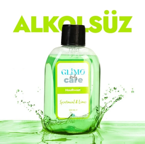 Glimo Daily Care Ağız Bakım Suyu Bahçenanesi Misket Limonu Nanesi 250 ml - 7
