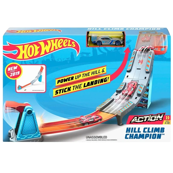 Hot Wheels Hill Climb Şampiyonluk Parkuru Yarış Seti GBF83