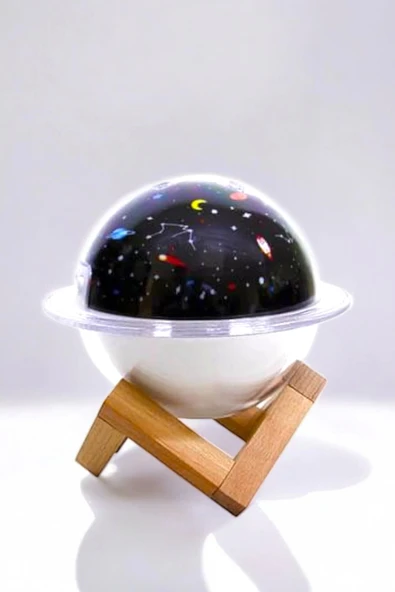 Hava Nemlendirici Masa ve Gece Lambası USB Projeksiyon Aromaterapi - 5