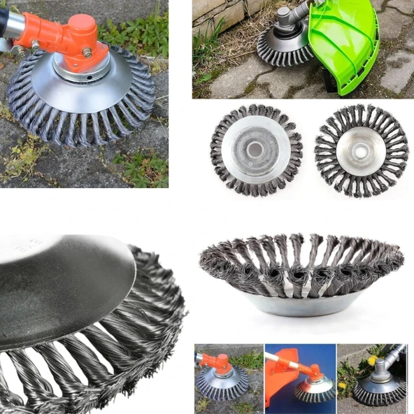 MOTORLU TIRPAN ÇELİK FIRÇA BAŞLIK TÜM MODELLER 6" ürün görseli