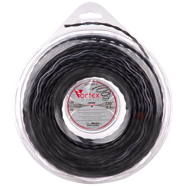 TIRPAN MİSİNA 3,3MM 36M SİYAH BURGULU VORTEX ürün görseli