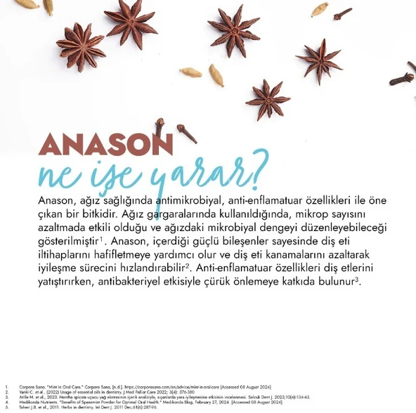 Glimo Daily Care Ağız Bakım Suyu Anason Nane 250 ml - 5