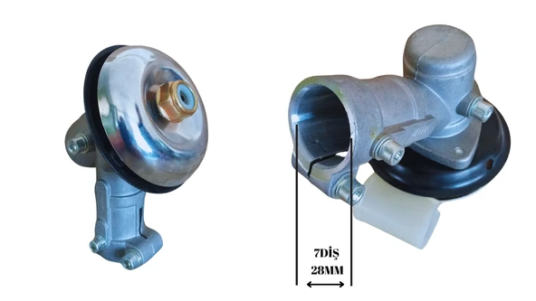 MOTORLU TIRPAN REDİKTÖR ÇİN 28 MM 7 DİŞ