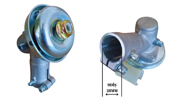 MOTORLU TIRPAN REDİKTÖR ÇİN 28 MM 9 DİŞ - Resim 3