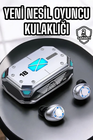 Oyuncu Kulaklığı Yeni Nesil Kablosuz Uzun Pil Ömrü Bluetooth Kulaklık