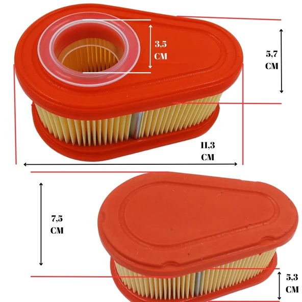 ÇİM BİÇME HAVA FİLTRESİ BRİGGS STRATTON 700/750 DOV 792038 ORJİNAL ürün görseli
