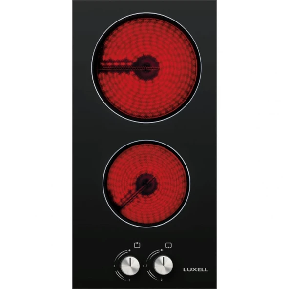 LUXELL V3-02 P İKİLİ VİTROSERAMİK ANKASTRE  OCAK