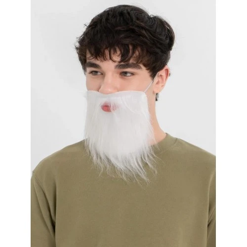 Beyaz Kırçıllı Takma Sakal Çocuk Yetişkin - Resim 3