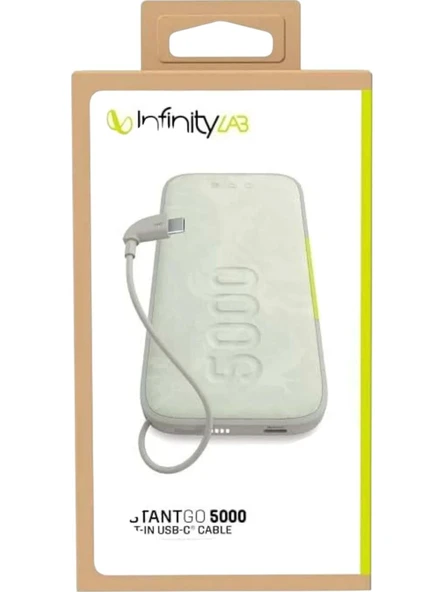 Infinity L. by Harman - InstantGo Powerbank 5000 mAh, USB-C, Beyaz - 2