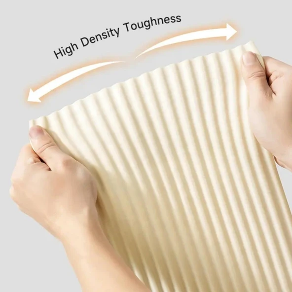 Renkli Duvarlar 8cmx210cm 1 Adet Yapışkanlı Meva Krem Lambiri model Çıta Süpürgelik Tablo Tavan Koruyucu Kenar Çıta - Resim 3