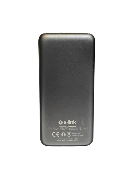 S-Link 10W Dual Output Powerbank 20000Mah - 3
