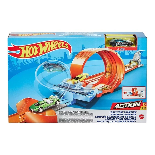 Hot Wheels Çember Akrobasi Pist Şampiyonu GTV13