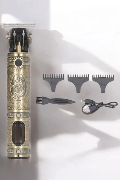 Tıraş Makinesi Çizik Tıraş Paslanmaz Çelik Uzun Ömürlü Şarjlı - Resim 3