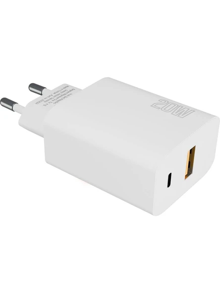 Hytech Hy-xe46 type usb-c 20w pd +usb qc 3. 0 hızlı ev şarj adaptörü - 4