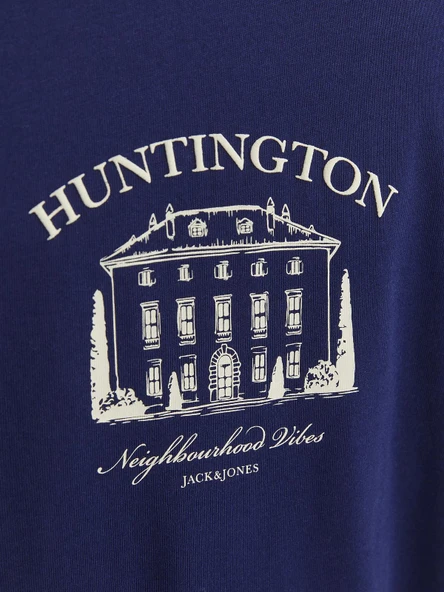 JORBOSTON GRAPHIC TEE SS CREW NECK Ocean Ocean M - Resim 3