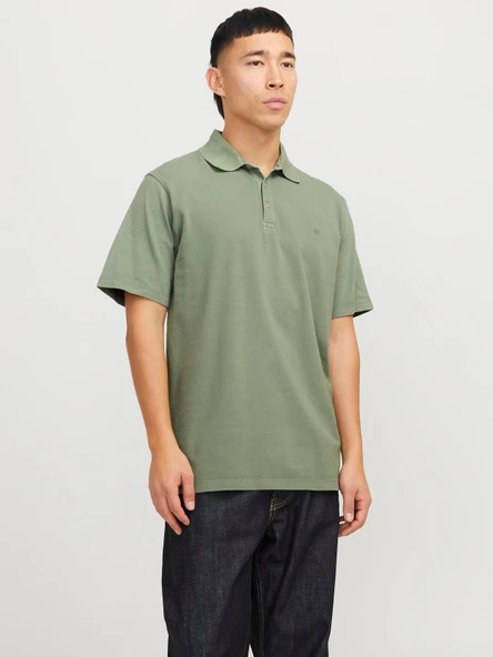 JPRBLUWILLIAM WASH SS POLO SN Dark Green Dark Green S - Resim 5