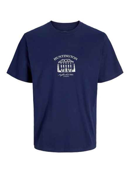 JORBOSTON GRAPHIC TEE SS CREW NECK Ocean Ocean M - Resim 2