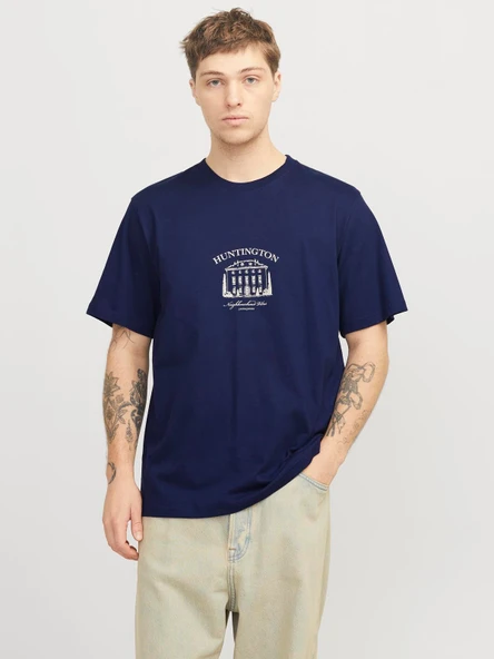JORBOSTON GRAPHIC TEE SS CREW NECK Ocean Ocean M ürün görseli 1