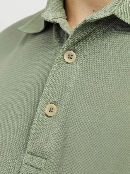 JPRBLUWILLIAM WASH SS POLO SN Dark Green Dark Green S - Resim 6