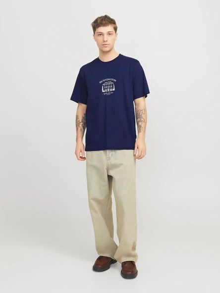 JORBOSTON GRAPHIC TEE SS CREW NECK Ocean Ocean M - Resim 4