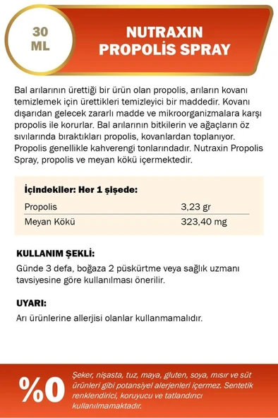 Nutraxin Propolis Sprey 30 ml - 2