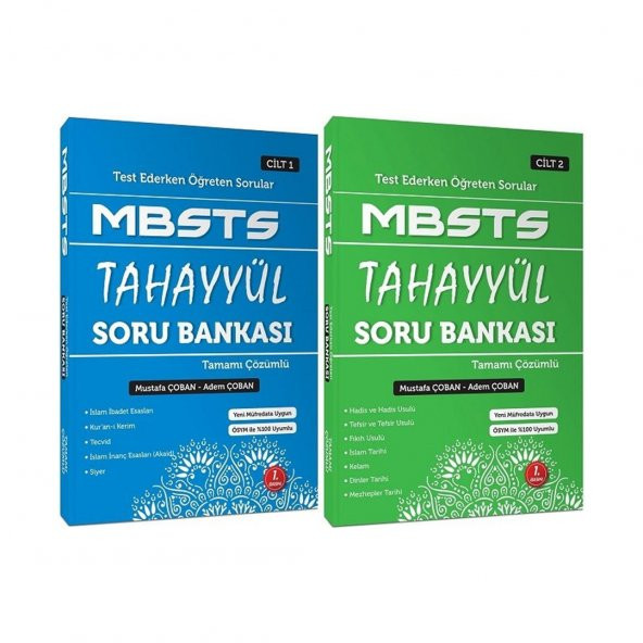 Tahayyül 2022 MBSTS Soru Bankası (Tamamı Çözümlü) - 2 Cilt
