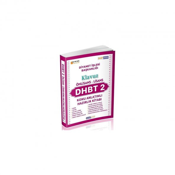 Ahsen Kitap DHBT 2  Konu Anlatımlı Kitabı (Önlisans/Lisans) - 1