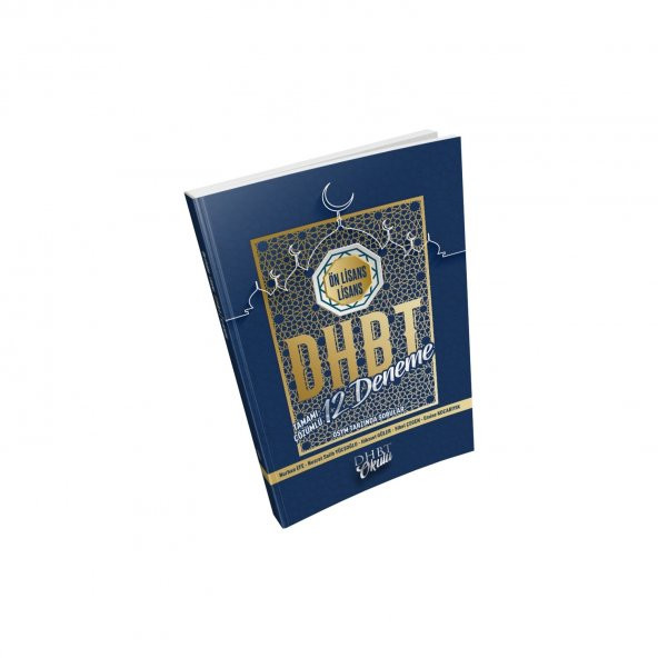 DHBT Okulu 2022 DHBT 12 li Deneme Kitabı (Ön Lisans/Lisans)