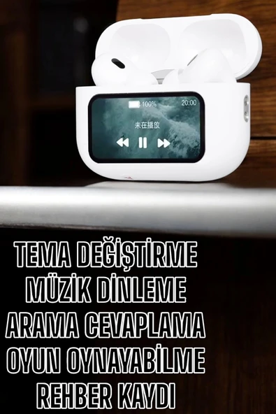 Kablosuz Yeni Nesil Bluetooth Bağlantılı Dokunmatik Ekranlı Kulak İçi Pro - 2